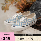 VANS范斯官方 Authentic 44 DX奶蓝棋盘格安纳海姆男女帆布鞋低帮 蓝白棋盘格 35
