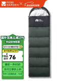牧高笛（MOBIGARDEN）睡袋 户外露营可拼接单人保暖睡袋祥云1.0 EX19562001 苍松绿/左