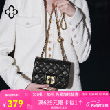 CASSILE卡思乐包包女包小香风菱格链条单肩斜挎包520礼物 黑色