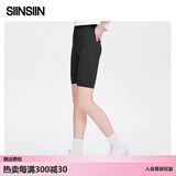 SIINSIIN【杨紫同款】鲨鱼裤女外穿2025新款春季加绒保暖瑜伽打底裤 【五分款】显瘦黑 XL （120-135斤）