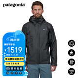 巴塔哥尼亚（Patagonia）男士T3硬壳3L连帽防雨透气冲锋衣夹克torrentshell  Jkt 85241 BLK S