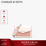 CHARLES&KEITH包包女包单肩包斜挎包信封包女生日礼物CK2-80680780-1 Light Pink浅粉色 S