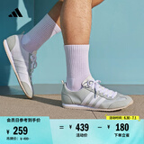 adidas「冰淇淋T头鞋」VS JOG 2.0薄底运动鞋男女阿迪达斯轻运动   亚麻绿/白色/质感灰   38