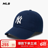 MLB帽子男女软顶棒球帽虞书欣明星同款运动鸭舌帽3ACP6601N-50NYS-F