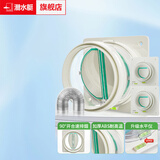 潜水艇止逆阀厨房油烟机烟道阀卫生间止回阀烟阀逆止阀阀防倒灌臭宝京 一厨二卫+2米烟管（厨卫透明款）