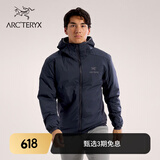 ARC'TERYX始祖鸟 ATOM HOODY 防风 男子 保暖棉服 BLACK SAPPHIRE/蓝黑色 L