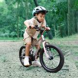 优贝（RoyalBaby）易骑儿童自行车单车学生脚踏车男女通用童车3-12岁宝宝经典表演车 易骑高配铝合金版-珊瑚银 18寸