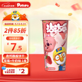 啵乐乐啵乐乐韩国进口儿童零食饼干沾沾杯蘸酱饼干草莓牛奶味50g*1杯