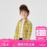 巴拉巴拉童装儿童衬衫2025女童男童上衣格纹衬衣春装亲子百搭209125102201