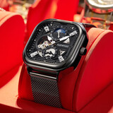 马克华菲（FAIRWHALE）机械手表男士运动学生防水瑞士品质国潮腕表生日礼物送男友6290