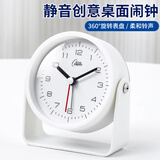 康巴丝迷你闹钟家庭卧室床头时钟2025新款儿童节礼物儿童学生专用强力叫醒起床神器开学必备 2501 白色