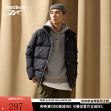 Reebok锐步官方新款户外羽绒服男女款外套新一代轻薄保暖舒适 22CFR201U001 不连帽 M