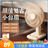 摩米士（MOMAX）桌面风扇电风扇台式风扇复古USB桌面家用小型台扇小风扇轻音厨房宿舍卧室办公