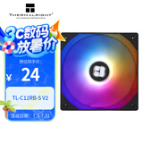 Thermalright(利民)  TL-C12RB-S V2黑色argb 12cm机箱风扇 反转反出风 风扇 幻彩风扇 4PIN PWM调速风扇