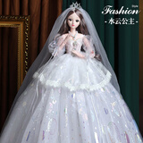 小欣心娃娃大号儿童玩具女孩6-10岁3爱莎5小公主洋娃娃艾莎玩偶生日礼物 60cm水云公主 音乐版+礼包B+大礼盒