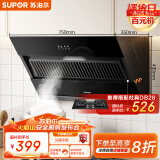 苏泊尔（SUPOR）[家电国家补贴至高20%]抽吸排油烟机家用侧吸式纤薄机身老式厨房脱排简易操作 DJ07