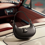 CHARLES&KEITH三角扣新月包腋下包单肩包包女包生日礼物CK2-50271205
