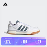 adidas ENTRAP休闲低帮运动板鞋少年感复古篮球鞋男女阿迪达斯 白/蓝绿JR7984     39