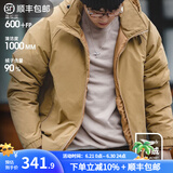 马登工装 美式复古白鸭绒连帽羽绒服男冬防风保暖外套90绒新年防寒服 卡其色 L （140-155斤）