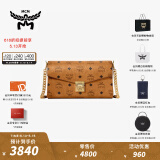 MCM[6期免息]  MILLIE VISETOS中号链条单肩包斜挎包信封包女包 干邑色 中号