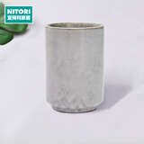 NITORI宜得利家居 水杯茶杯茶具日式家用喝水陶瓷直筒小水杯230ml MTQ 绿色