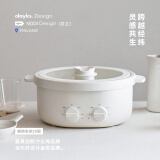 olayks立时 电火锅 鸳鸯锅 火锅专用锅 分体可拆洗多功能锅家用多用途涮肉锅速沸电煮锅6L