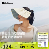蕉下（beneunder）遮阳帽子防晒帽女防紫外线太阳帽贝壳空顶帽便携TS550白