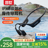 园世X24黑 【重磅新品】骨传导游泳耳机 蓝牙6.0 运动健身32G内存 IPX8级防水