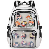 爱迪生发明家初高中生书包护脊背包二次元DIY痛包高颜值双肩包 2552-2 灰色