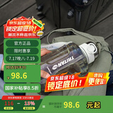 乐扣乐扣（LOCK&LOCK）小水库大容量塑料运动水杯户外冷水壶刻度把手男女杯子2.2L白色