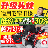 Roliallworld德国 电动爬楼梯轮椅上下楼梯轮椅爬楼机老年人全自动神器履带式 【科技豪华款】仅重20KG+舒适头枕+前后蜂窝轮
