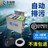 全福鲤 户外锦鲤鱼池过滤器大型水循环净化系统304不锈钢锦鲤池过滤设备 QL-3套餐适合0-2吨水包含水泵水管