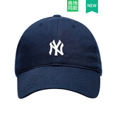 MLB男女情侣帽子 时尚小标软顶鸭舌帽CP77系列棒球帽运动休闲遮阳帽 纽约洋基队/藏青色 F
