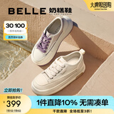百丽（Belle）网面透气小白鞋板鞋女商场同款奶糕厚底休闲鞋B1175BM3预售 蜂蜜牛乳 35 (225mm)