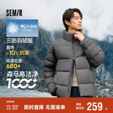 森马（Semir）轻松羽绒|羽绒服男冬季三防外套厚款立领面包服109724113102