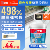 立邦外墙防水涂料 透明防水胶窗台防水补漏材料透明堵漏胶渗透型 1kg