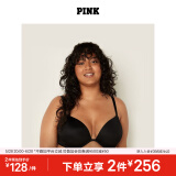 维多利亚的秘密（Victoria's Secret）PINK 夏季圆盘胸内衣2805舒适3/4罩杯聚拢外扩文胸胸罩无痕聚拢 2ZUO黑色 11202805 80C （36C）