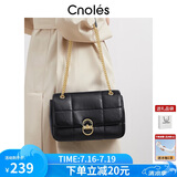 蔻一（Cnoles）斜挎包女士大容量百搭菱格小方包2025流行女生包包