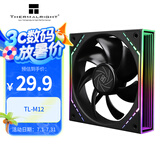 Thermalright(利民) TL-M12 12CM风扇 1500转速PWM S-FDB 轴承 幻彩无限镜框 12cm机箱风扇