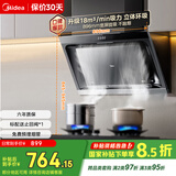 美的（Midea）抽吸排油烟机 家用侧吸式吸油烟机 排烟机 厨房脱排烟机CXW-200-J30家电国家补贴立减15%