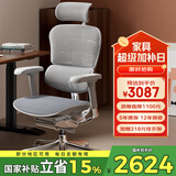 Ergonor保友金豪e 2代高端人体工学椅 电脑椅子 办公椅家用电竞椅老板椅 银白美国网(云感科技座垫) 整椅发货 送货上门