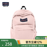 JANSPORT杰斯伯书包轻便双肩包男女旅行包简约背包电脑包学生校园 4QUE7N8蜜蜡粉-侧袋+隔层