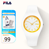 斐乐（FILA）手表女送女生简约时尚休闲运动硅胶腕表学生手表 FLL38-777-008