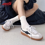 AVIA爱威亚2025新款经典板鞋男女复古（德训）鞋平底运动T头鞋 黑白 40