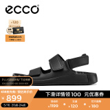 爱步（ECCO）凉鞋男 复古男士运动凉鞋夏天勃肯沙滩鞋男休闲皮凉鞋 科摩500944 黑色50094401001 42