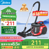 美的（Midea）吸尘器家用 C6 有线卧式大吸力地毯清洁机大功率强劲吸力一键收线 【国家补贴】
