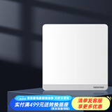 鸿雁Q86开关插座86型墙面暗装电源无边框大板USB家用开关 Q86白色 空白盖板