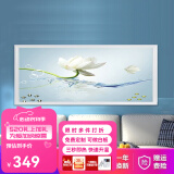浩立德 取暖器碳晶墙暖壁画石墨烯挂式电暖器家用节能速热静音暖气 出水芙蓉1000W