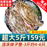 【销量60W+只】舟山超大梭子蟹鲜蟹活冻大螃蟹生鲜飞蟹大肉蟹 5斤8-10只【179】