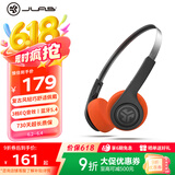 JLab Rewind 2 复古头戴式耳机 时尚数码穿搭轻便小巧高颜值高音质音乐无线蓝牙耳机 蓝牙5.4 黑色